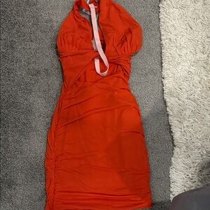 Oh Polly Vibrant Red Backless Dress